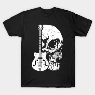 Guitar Skull Design T-Shirt